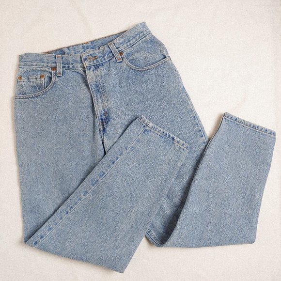 LEVIS Vintage 550 Jeans Relaxed Fit Tapered Leg Light Wash from 1999 - Picture 2 of 11